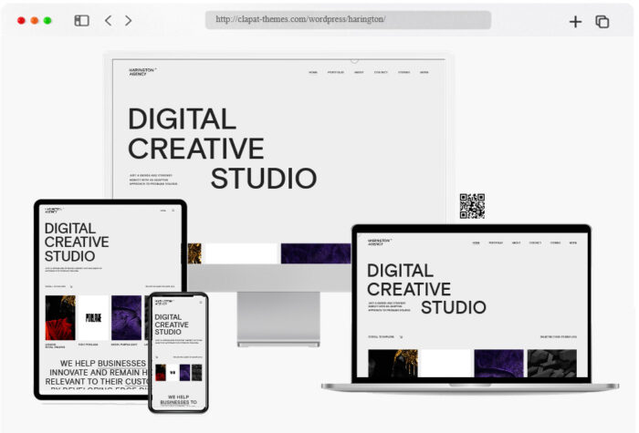 harington creative portfolio theme