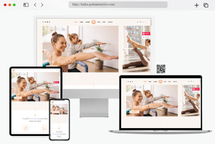 hatha responsive yoga theme