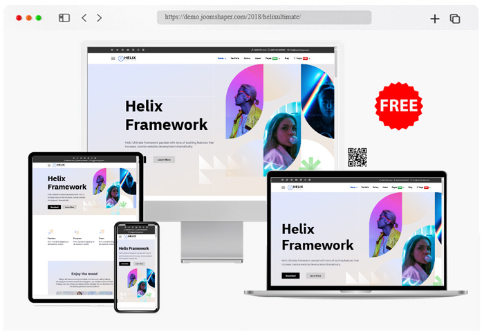 helix ultimate free universal joomla template