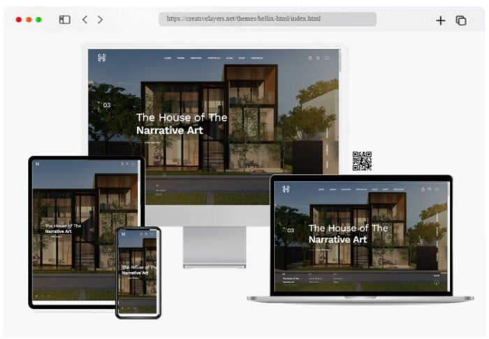 hellix architecture interior ajax html template