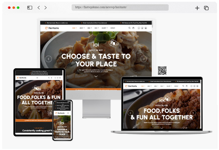 heritaste restaurant wordpress theme