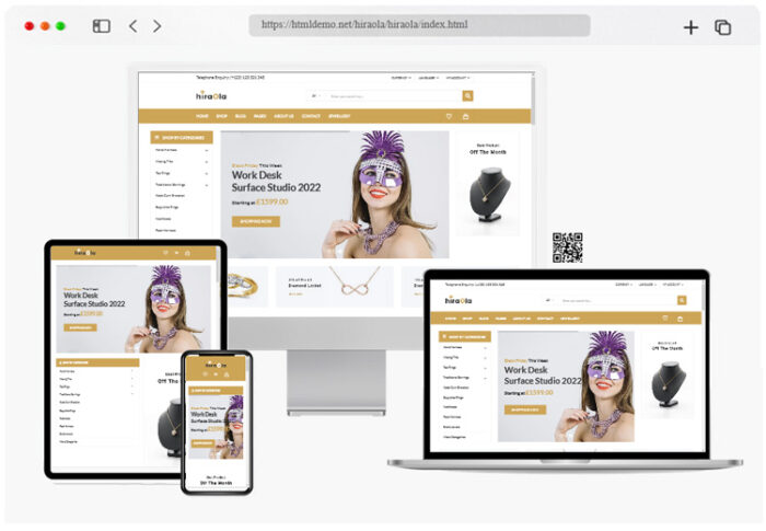 hiraol jewelry store html template