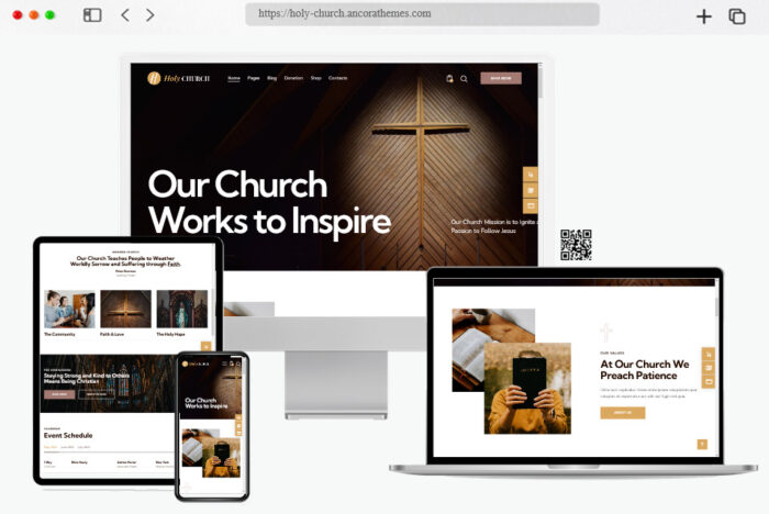 holy church nonprofit wordpress theme