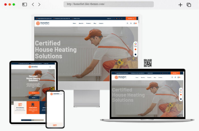 homefort air conditioning wordpress theme