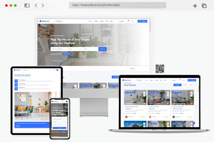 homeradar directory listing real estate template