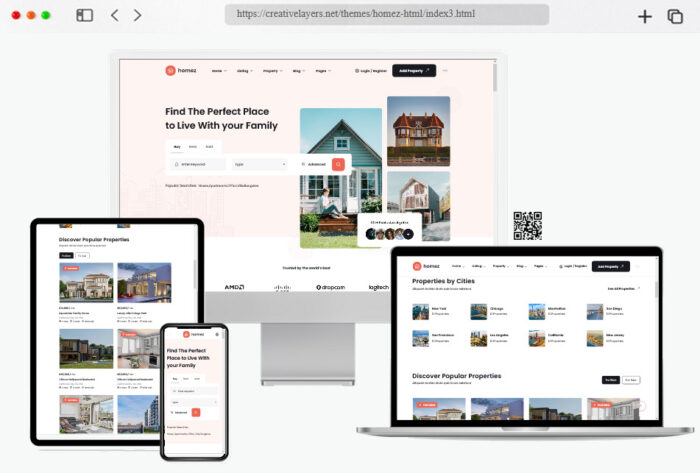 homez real estate html rtl template