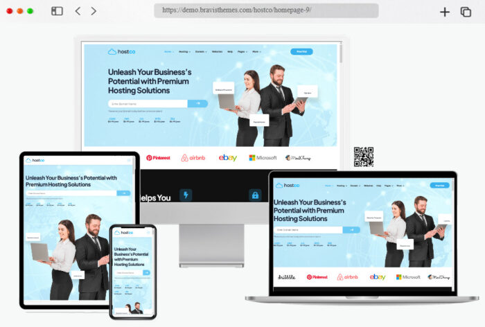 hostco hosting service wordpress theme