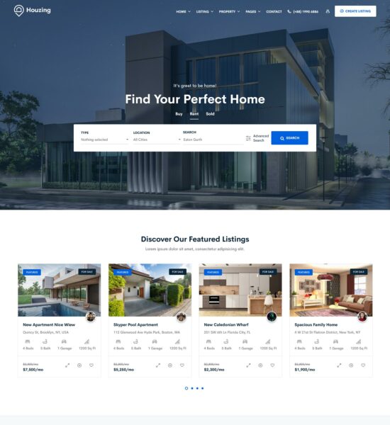 best real estate website design