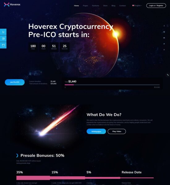 hoverex cryptocurrency nft and ico