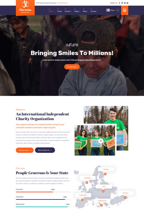 huruma charity foundation html template