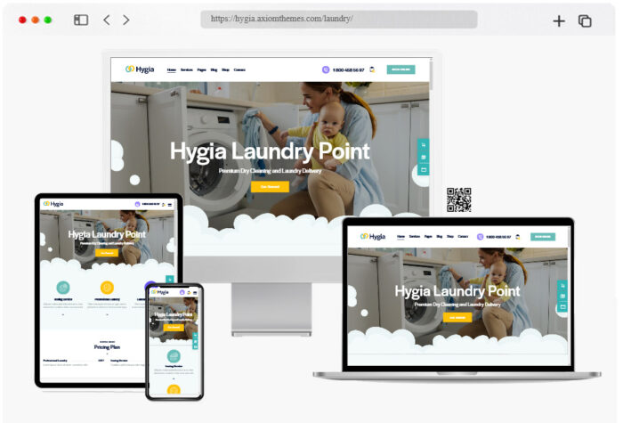 hygia cleaning services wordpress theme