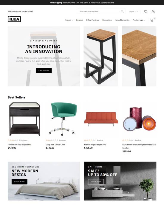 ilea decor furniture magento theme