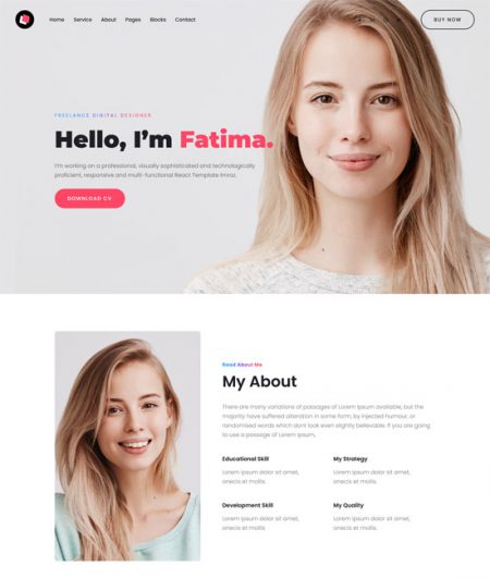 70 Best Personal Website Templates 2021 - freshDesignweb