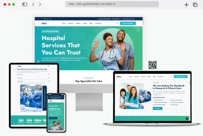 inba angular medical healthcare template