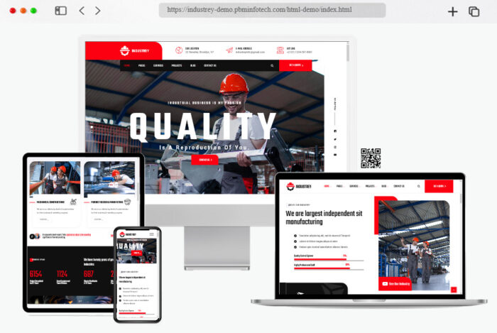 industrey engineering website themes