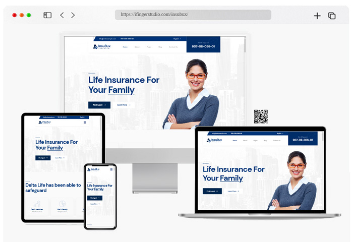 insubux insurance company wordpress theme