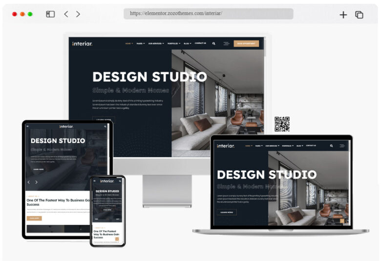 Interiar Interior Design WordPress Theme 780x535 