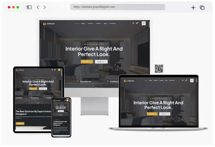 intexure interior design wordpress theme