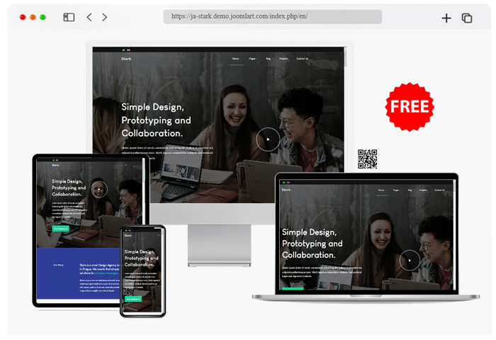 ja stark free business joomla template