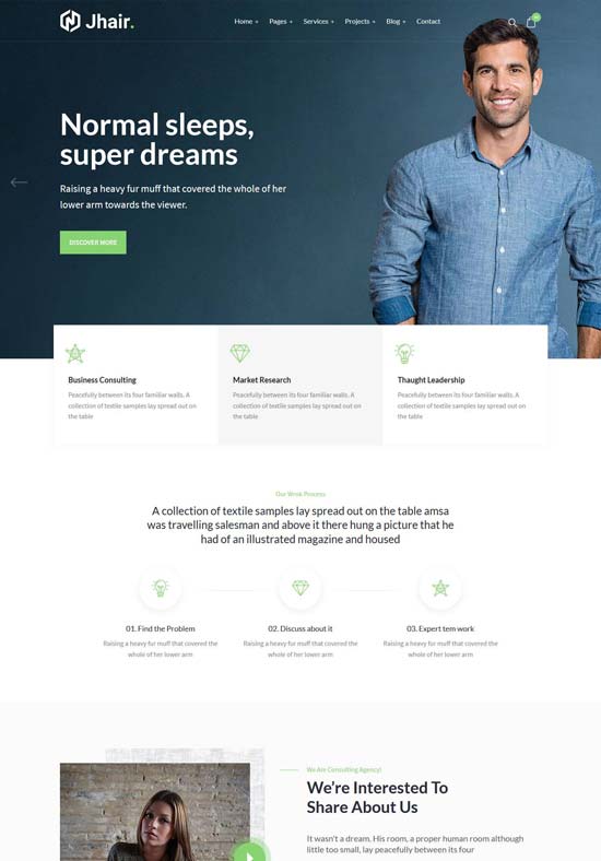 jhair consulting html template
