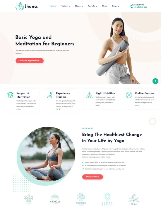 jhana yoga wordpress theme