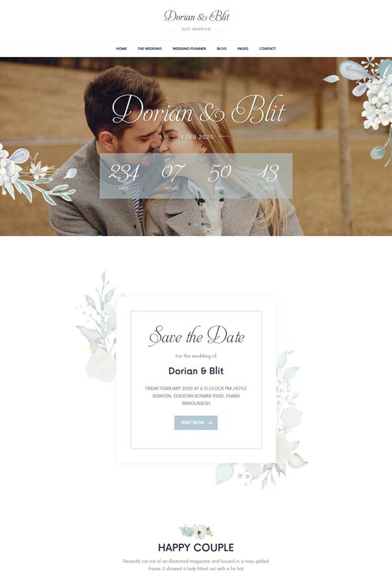 jolly wedding html template