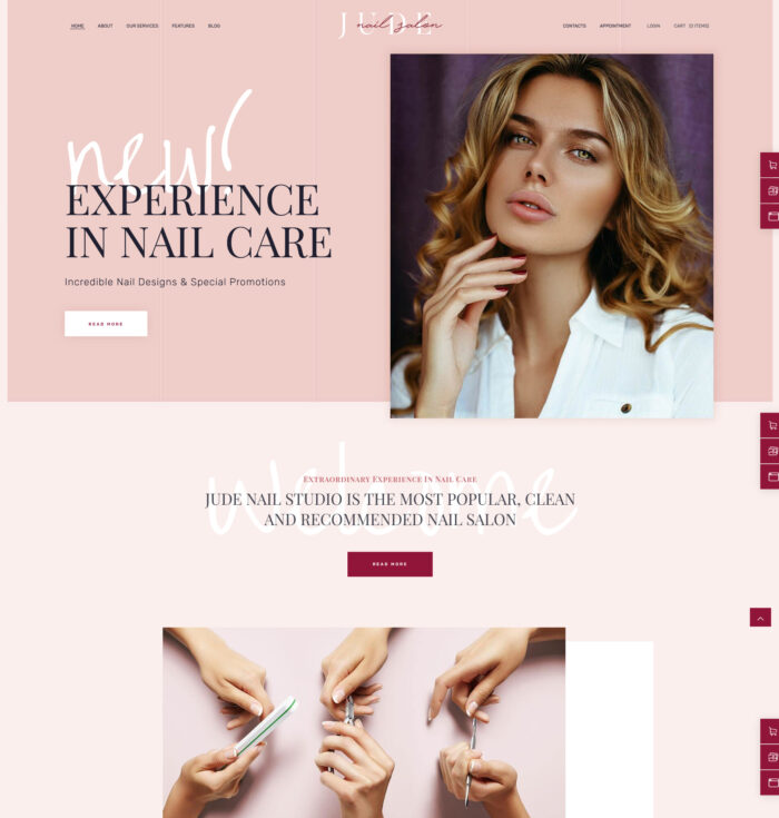 9 Best Nail Salon WordPress Themes 2024 - freshDesignweb