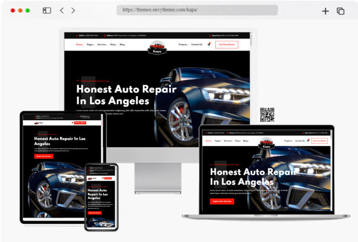 kapa auto services wordpress theme