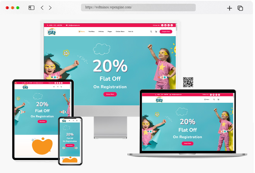 Kidscool Kids School WordPress Theme 