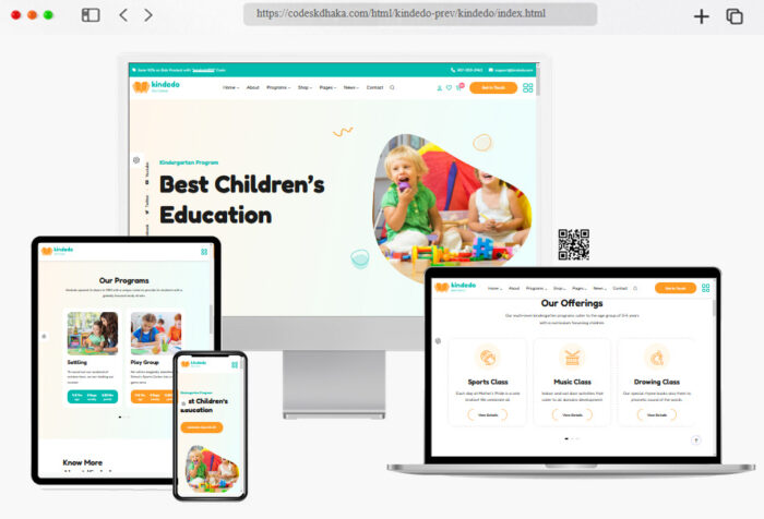 kindedo kindergarten school html template