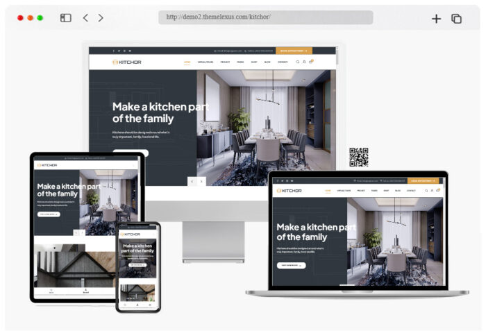 Kitchor Interior Design WordPress Theme 700x480 