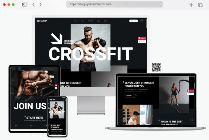 kropp personal trainer wordpress theme