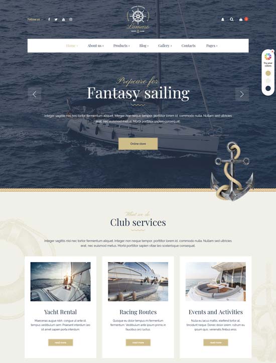 lamaro boat service wordpress theme