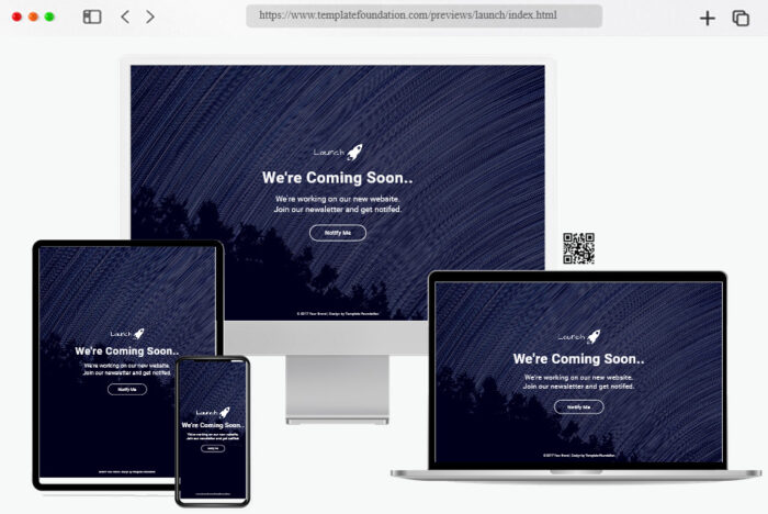 launch coming soon html template