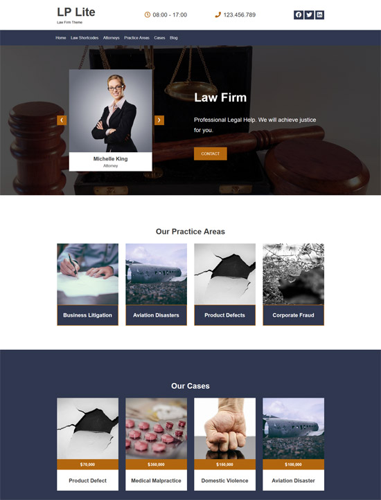 lawpress lite free law theme