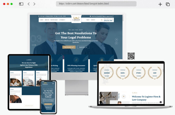 lawgist legal services website designs