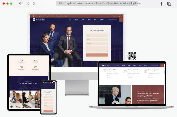 lawreto lawyer website html template