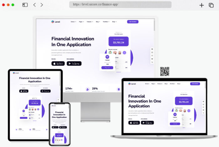 level financial technology wordpress theme