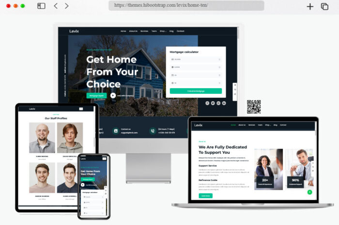 levix real estate mortgage wordpress theme