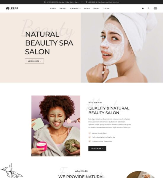 39 High Quality Beauty Salon Website Templates 2023 - freshDesignweb