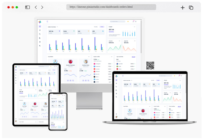 lineone tailwind css admin template