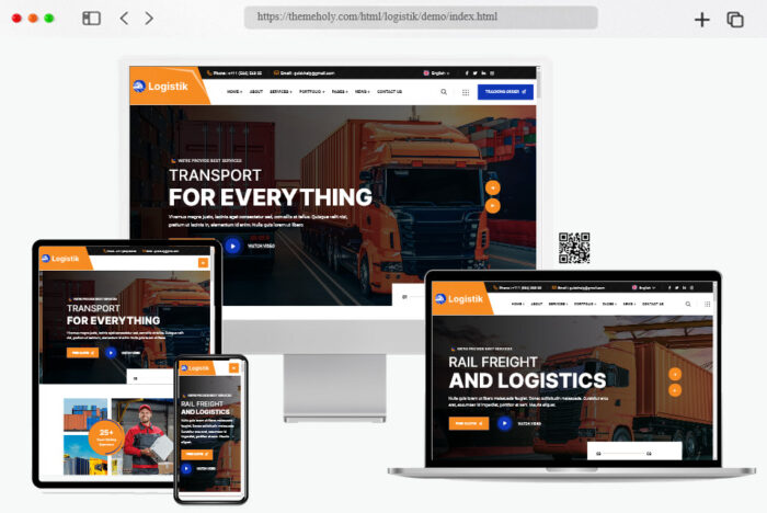 logistik transport logistics html template