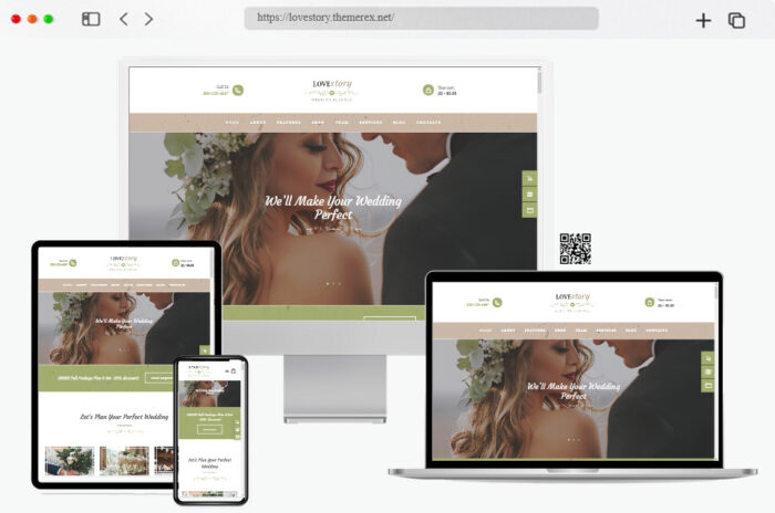 love story wedding event planner wordpress theme