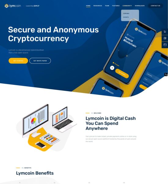 lymcoin cryptocurrency ico wordpress