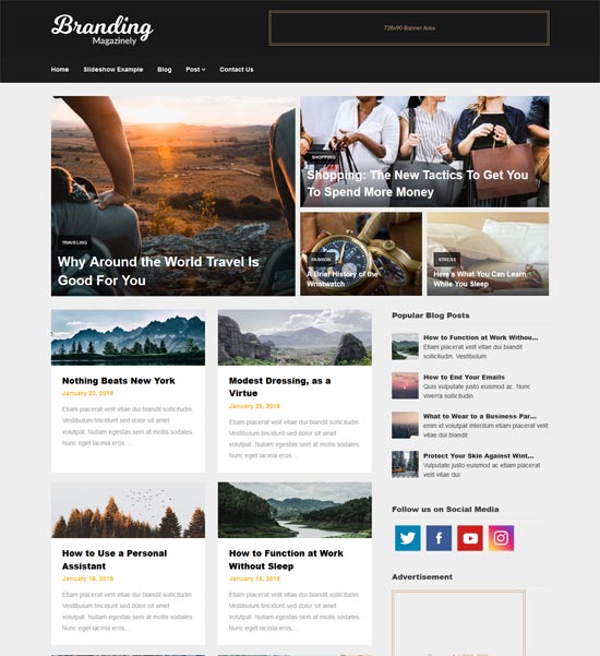 90+ Best Free Responsive WordPress Themes 2020 - freshDesignweb