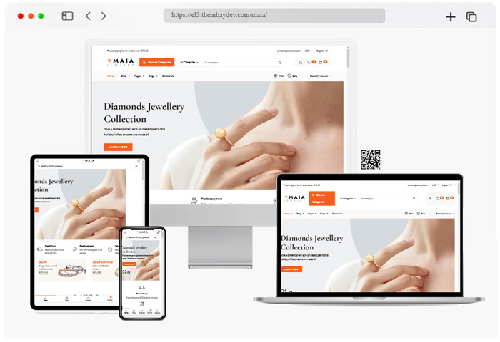 maia jewelry shop theme