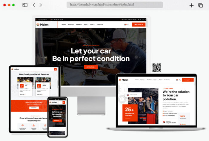 malen car repair services html template