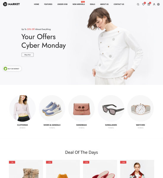 market magento theme