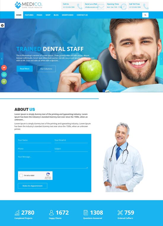 medico clinic html template