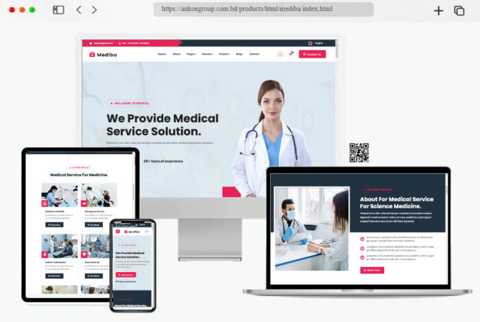 mediba medical health html template